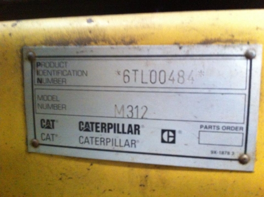 ขาย CAT M312 6TL00484 มือสองญี่ปุ่น