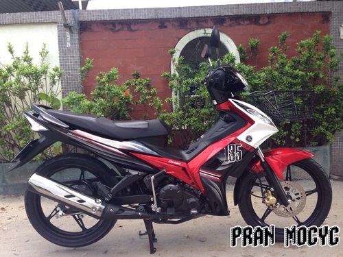 ขายyamaha spark 135 iสีเเดงดำ ปี2013(สตาร์ทมือ)