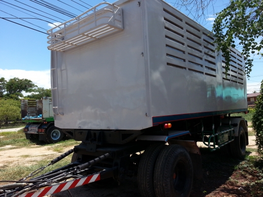 ขายลูกพ่วง 2เพลา ,ดั้มได้  กว้าง2.50 เมตร,ยาว 6.0เมตร,สูง 1.8 เมตร,ยาง80\% ราคากันเอง