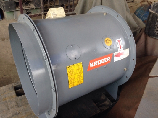 ขายพัดลมดูดอากาศ Kruger มอเตอร์ Siemens 1.5 HP. 380 V สภาพสวย วิ่งนิ่ม ลมแรง พร้อมใช้งาน
