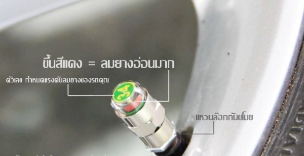 จุ๊บลมยางรถยนต์/มอเตอร์ไซร์อัจฉริยะ