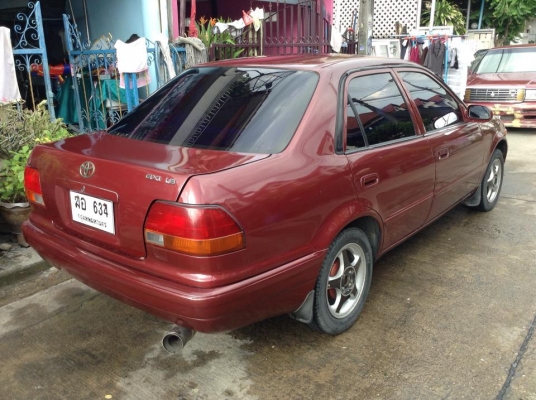 ขายครับ TOYOTA AE 110 GXI AIRBAG 1.5 ปี 98 แก๊ส+น้ำมันใช้ได้ 2 ระบบสมบูรณ์ สีสวยมีเก็บบ้างตามอายุ ภายในไม่ขี้เหล่ แม็ก 4 ล้อ แอร์หนาวๆ ช่วงล่างดีมากเลี้ยวไม่มีดัง กระจกไฟฟ้า ใช้ได้ครบ 4 บาน เกียรธรรมดา ระบบไฟครบๆ รถพร้อมใช้ วิ่งทางไกลสบาย ความร้อนปกติ ไมล ขายครับ TOYOTA AE 110 GXI AIRBAG 1.5 ปี 98 แก๊ส+น้ำมันใช้ได้ 2 ระบบสมบูรณ์ สีสวยมีเก็บบ้างตามอายุ ภายในไม่ขี้เหล่ แม็ก 4 ล้อ แอร์หนาวๆ ช่วงล่างดีมากเลี้ยวไม่มีดัง กระจกไฟฟ้า ใช้ได้ครบ 4 บาน เกียรธรรมดา ระบบไฟครบๆ รถพร้อมใช้ วิ่งทางไกลสบาย ความร้อนปกติ ไมล