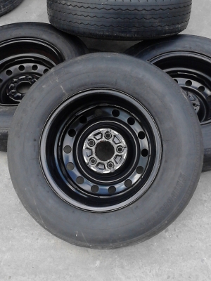 กะทะ 5 รู พร้อมยาง BRIDGESTONE RD-613 STEEL ชุด 4 ล้อ TEL.081-427-3941