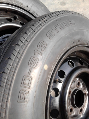 กะทะ 5 รู พร้อมยาง BRIDGESTONE RD-613 STEEL ชุด 4 ล้อ TEL.081-427-3941