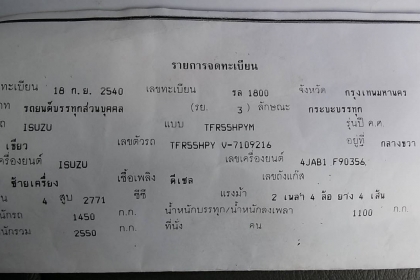 **199,000 บ.ต่อรอง**ขายกระบะแค็ป เดิมๆบางๆ มือเดียวป้ายแดง ดราก้อนอาย 2.8 SX ปี40/97 เครื่องเดิมเกียร์เดิม แน่น แรง ช่วงล่างคัสซีสวยเดิมไม่มีผุ ไม่ดาม กระบะสวยพื้นปูกระบะ ล้อแม็ก ยางใหม่4เส้น หน้า-หลังเดิม หัวเก๋งบางภายในสวยครบ พ.พาวเวอร์ แอร์เย็น สีสันสว