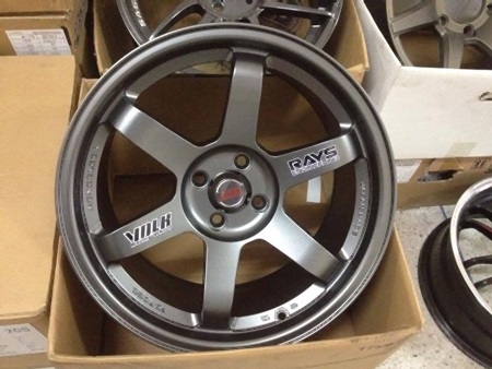 เเม็กใหม่ TE37 ขอบ17 4/100 กว้าง8/9 ออฟ35 พร้อมยาง