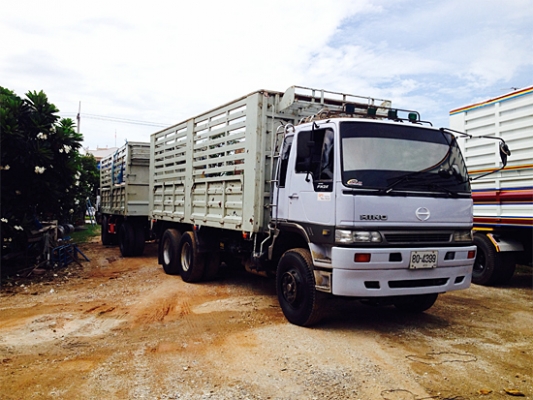 ขายรถพ่วง 18 ล้อ HINO 2K สมอเงิน เครื่อง P11C 320แรง เกียร์ 10 เกียร์ กระบะรุ่งเจริญ ไม่ดัมพ์