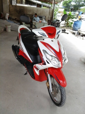 ขาย YAMAHA MIO125 ตัว MX สีแดง-ขาว ปี2013 ราคา 18,000บ.ลดได้