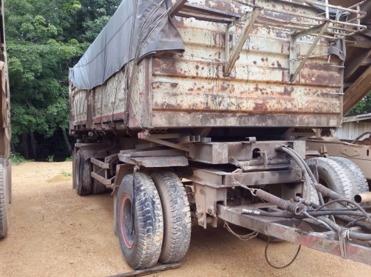 ขายรถสิบล้อพ่วงดัมพ์ HINO 2K เครื่อง 260 แรง กระบะดัมพ์สามมิตร ลูก 2 เพลา ทะเบียนพร้อม