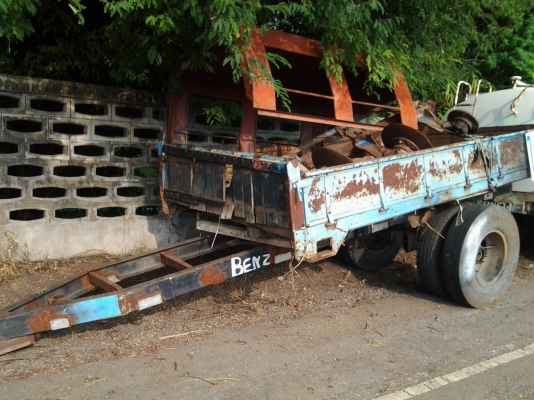 ขายเทอเลอร์4ล้อเพลา10ล้อยาว5เมตรพร้อมกะบะเหล็หน้า5