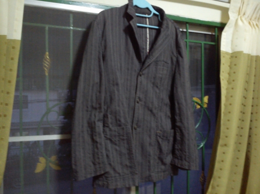 เสื้อสูทผู้ชาย BASIC HOUSE สีเทาดำ