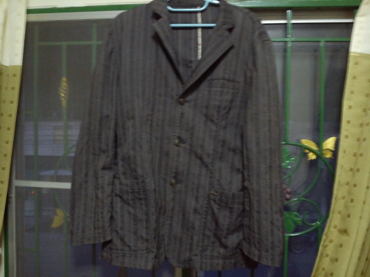 เสื้อสูทผู้ชาย BASIC HOUSE สีเทาดำ