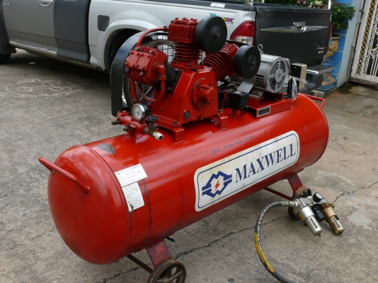 ขายปั๊มลม MAXWELL มอเตอร์ Mitsu ขนาด 300 ลิตร