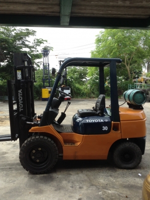 +++ ขายรถโฟล์คลิฟท์  TOYOTA 7FG30  ขนาด 3 ตัน  (รถนอก) เครื่องยนต์เบนซิน + แก๊ส (อุปกรณ์ใหม่ )  เสา 3 เมตร  เกียร์ธรรมดา  งา 1,070  มม.  ยางตันใหม่  *** สนใจรายละเอียด  ราคา คุยได้ครับโทร. 081-659-7598 ครับ ***