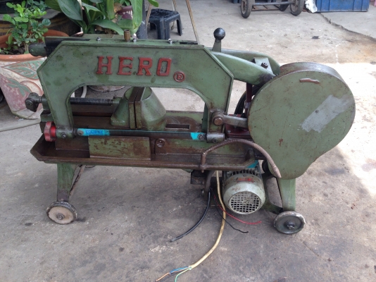 ขายแท่นเลื่อย Hero ขนาด 16" (ตอนนี้ใช้มอเตอร์ 3 เฟส) สภาพสวยมาก แท่นแน่น อุปกรณ์ครบ พร้อมใช้งาน