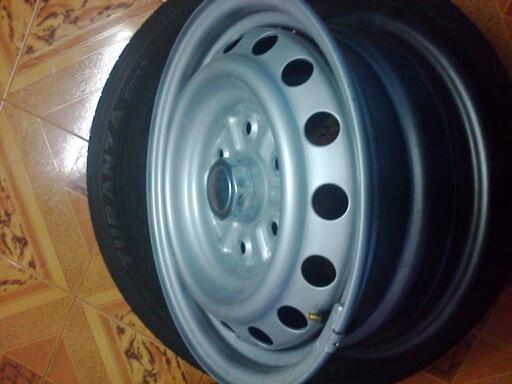 ล้อกะทะ16ป้ายแดงรัดยาง\%21560R16บิดโตนสวยดอกเต็มไร้ตำนิ