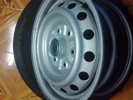 ล้อกะทะ16ป้ายแดงรัดยาง\%21560R16บิดโตนสวยดอกเต็มไร้ตำนิ