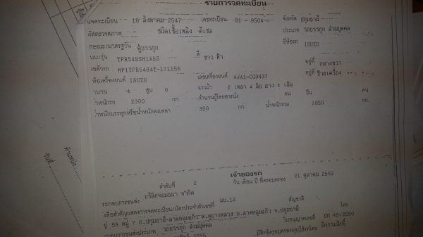 ขายอีซูซุดีแมกซ์พร้อมตู้ห้องเย็นปี 2002=2004 มี 18 คันราคาคันละ 135,000 บาทหกล้อ 2 คันราคาคันละ 420.000 กับ380,000 บาท
