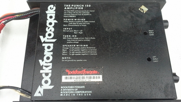 แอมป์แบบ 2 แชแนล Rockford Fosgate The Punch150 แอมป์แบบ 2 แชแนล Rockford Fosgate The Punch150