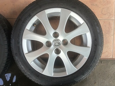 ขายล้อแม็กซ์ Mazda 2 ขอบ15 4/100 พร้อมยาง 4 ล้อ ขายล้อแม็กซ์ Mazda 2 ขอบ15 4/100 พร้อมยาง 4 ล้อ