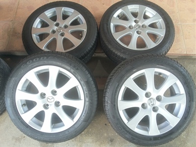 ขายล้อแม็กซ์ Mazda 2 ขอบ15 4/100 พร้อมยาง 4 ล้อ