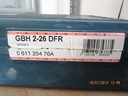 สว่าน Bosch GHB 2-26 DFR มีมาขาย2ตัวยกกล่องอุปกรณ์ครบ ใหม่ๆถูกๆครับ