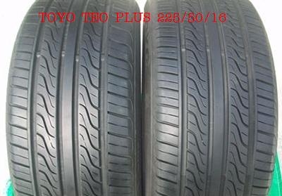 TOYO TEO PLUS 225/50/16 ปี09  หนึ่งคู่  2,200