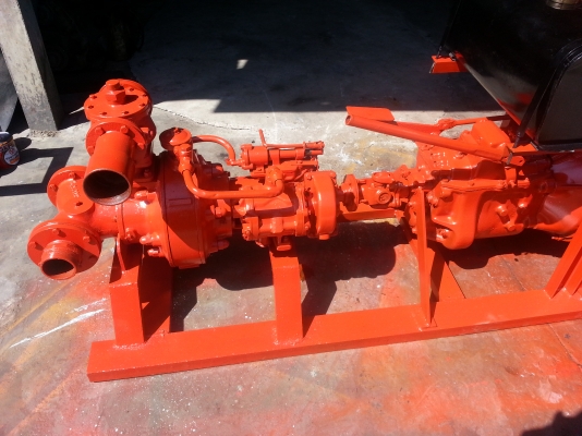 ขายเครื่องสูบน้ำแบบอัดแรงขนาดเข้า4นิ้วสองทางเข้าออก3นิ้ว