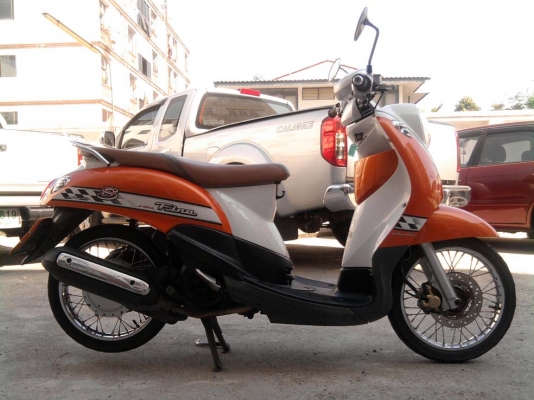 ขออนุญาติขาย Yamaha Fino 115 cc. สีส้มขาว ขออนุญาติขาย Yamaha Fino 115 cc. สีส้มขาว