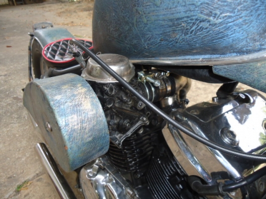 ขายชอปเปอร์ HONDA STEED 400 INVOICE และเสีย สพม.เรียบร้อยแล้ว ไม่ต้องกลัวโดนยึด  สีพ่นเขียวลายคราม สังคโลก จัดไป 65,000.-