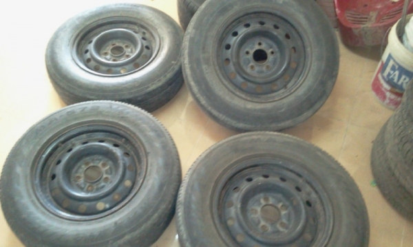 ขายล้อกระทะ 15 พร้อมยางดี 5 รู 114