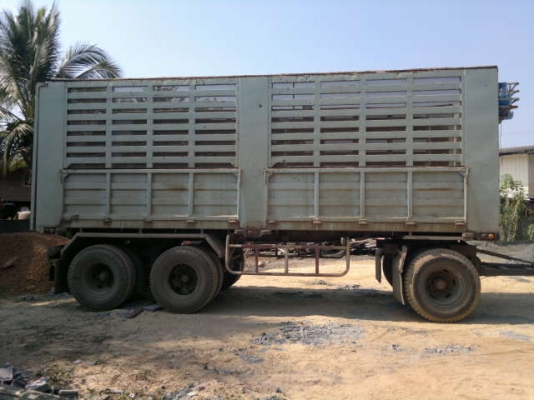 ขายรถพ่วงแม่-ลูก 22 ล้อ 2 เพลา ดั้ม กระบะเหล็กคอกเกษตร HINO F18 วางเครื่อง.P11C เบรคทิปฟี้ คานหน้า ZM รถสวยพร้อมใช้