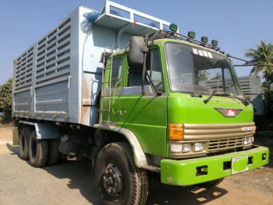 ขายรถพ่วงแม่-ลูก 22 ล้อ 2 เพลา ดั้ม กระบะเหล็กคอกเกษตร HINO F18 วางเครื่อง.P11C เบรคทิปฟี้ คานหน้า ZM รถสวยพร้อมใช้