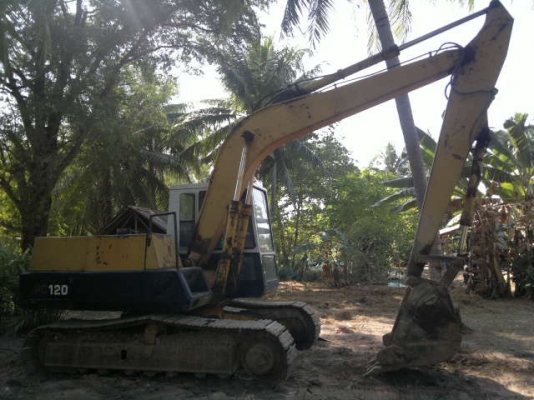 ขายรถแบคโฮ KOMATSU PC-120-3 รถสวย เครื่องเดิม ปั้มเดิม ลูเลอร์ 7 ลูก 120-3 เต็ม