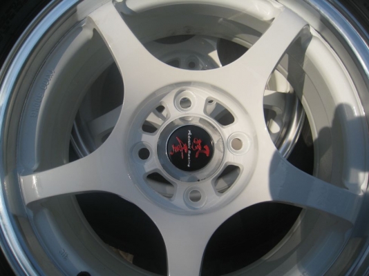 ขายล้อแม็ก ADVANTI racing  15"x6.5" et 38 4รู 100+ยางปี11 (081-3747940)