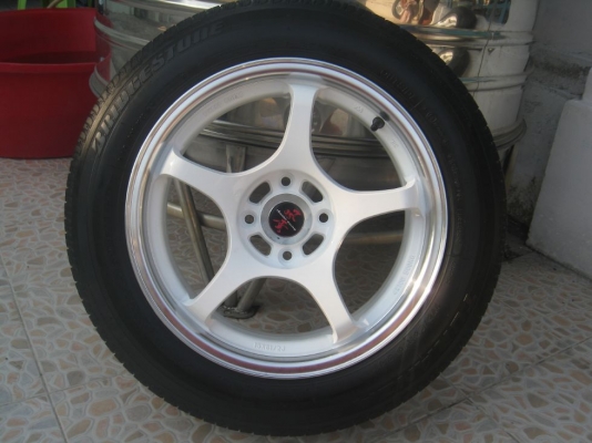 ขายล้อแม็ก ADVANTI racing  15"x6.5" et 38 4รู 100+ยางปี11 (081-3747940)