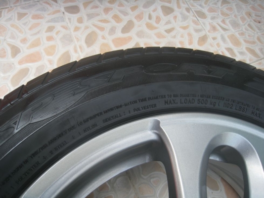 ขายล้อแม็กเดิม TOYOTA VIOS ขอบ 15"x5.5" et 45 4รู100 +ยางปี 10,11(081-3747940)