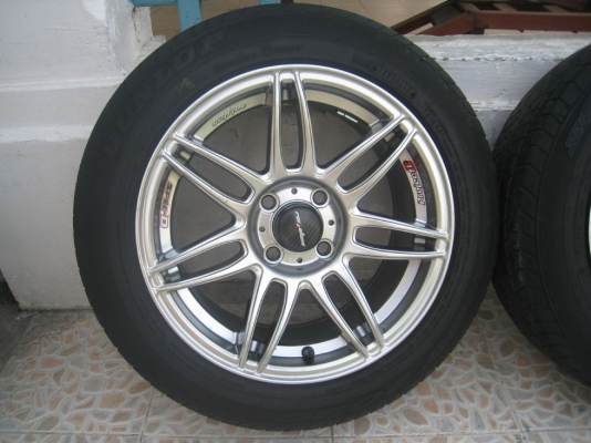 ขายล้อแม็ก Lenso Project D Spec-D 15"x7" et 40 4รู 100+ยางปี 10 ( 081-3747940 )