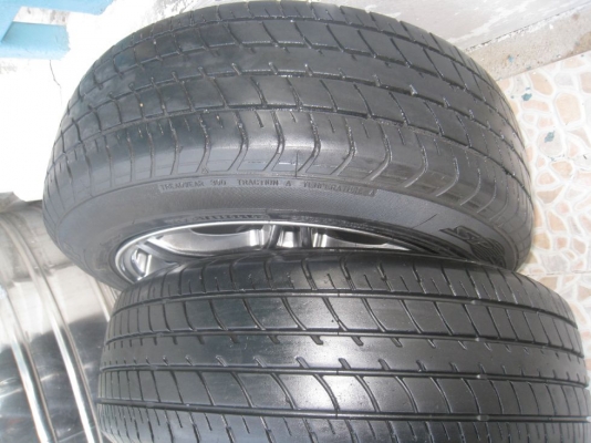 ขายล้อแม็ก Lenso Project D Spec-D 15"x7" et 40 4รู 100+ยางปี 10 ( 081-3747940 )