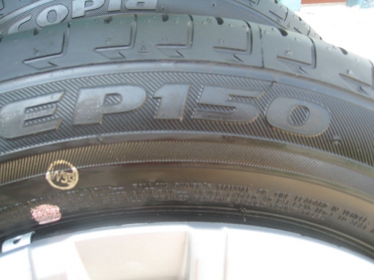 ขายกะทะล้อ mitsubishi  mirage 14"  4/100  +ยางปี 12+ฝาครอบ (081-3747940)