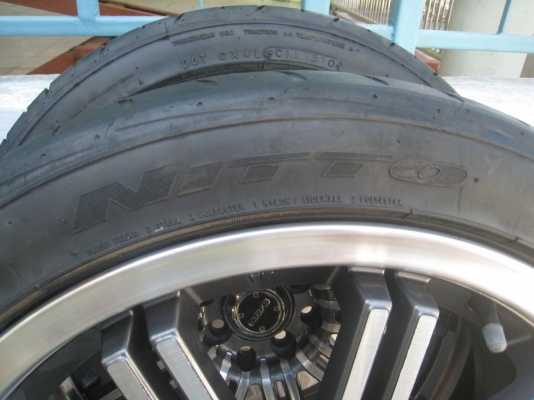 ขายล้อแม็ก 17"x7" et42 4/100,114 + ยางปี 10 ( 081-3747940 )