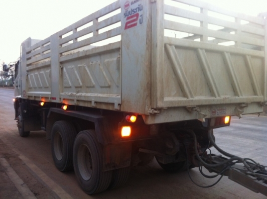 ขายดาวน์ รถพ่วง 22 ล้อ 2 เพลา ดั้ม แม่-ลูก กระบะเหล็กสามมิตร HINO 360 ซีรี้.500 ปี.55 ติดแก็ส NGV 6 ใบ จากบริษัท แท้