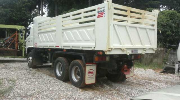 ขายดาวน์ รถพ่วง 22 ล้อ 2 เพลา ดั้ม แม่-ลูก กระบะเหล็กสามมิตร HINO 360 ซีรี้.500 ปี.55 ติดแก็ส NGV 6 ใบ จากบริษัท แท้