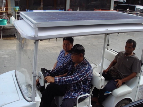 ขายรถโฟล์คลีฟไฟฟ้ามือสองนำเข้าญี่ปุ่น เงินผ่อน 6,xxx บาทต่อเดือน  รถกอล์ฟพลังงานแสงอาทิตย์ SOLAR GOLF CAR  พร้อมใช้งาน / CURTIS DC Motor CONTROLLER  แบตเตอรี่โฟล์คลีฟ  เครื่องชาร์ทแบตเตอรี่ มือสองญี่ปุ่น