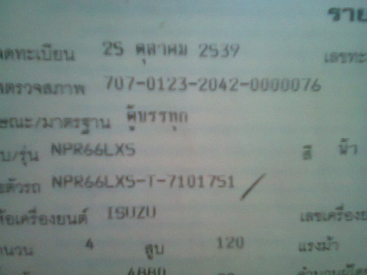 ขายหกล้อหัวชัชชีNPR120HPราคาเบาๆ