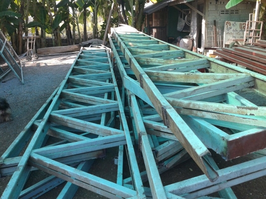 ขายโครงเหล็ก ทรง จั่ว มี  4 จั่ว