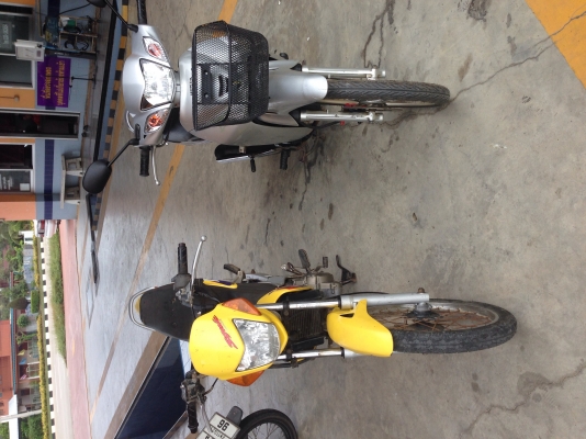 ขาย แพคคู่ เวฟ125r ปี48 &amp; โซนิค ปี45 ทะเบียนเต็มพร้อมโอน 23,900 โทร 0855155980