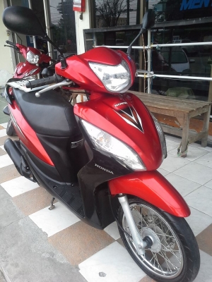 รถสวยมากๆ New Honda Spacy -i ปี 2556 ลายใหม่ทูโทน สีแดง ดำ รุ่นใหม่ล่าสุด