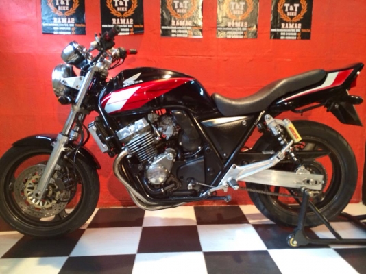 T&amp;T BIKE RAMA2ขายHONDA CB400 ปี96 เอกสารinv+สพม รถสีสวย เครื่องดี ระบบไฟใช้ครบ ราคา64500