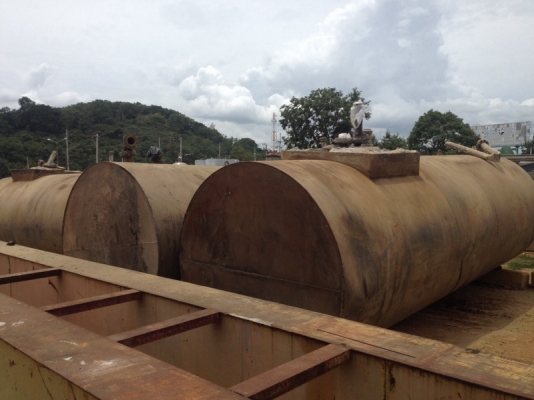 ขายถังเหล็กฝังดิน(ใส่น้ำมัน) ขนาด 30,000 ลิตร สภาพสวย หลายใบ